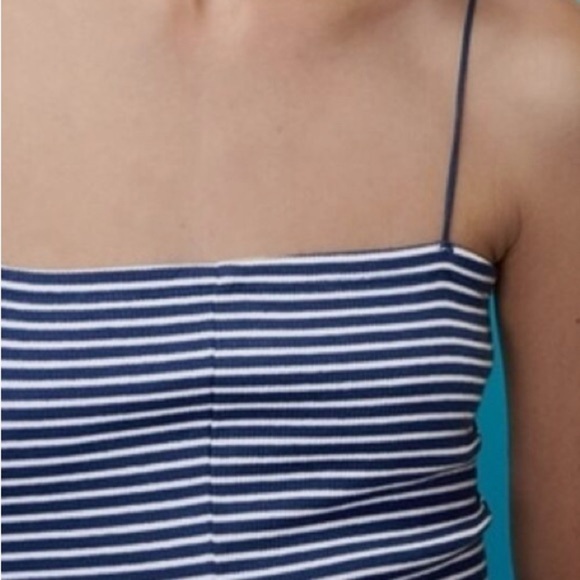 Zara Navy and White Striped Romper - Picture 3 of 7